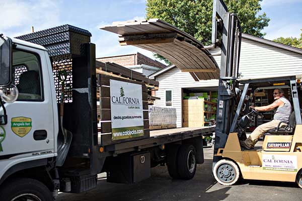 California Custom Decks Truck Forklift