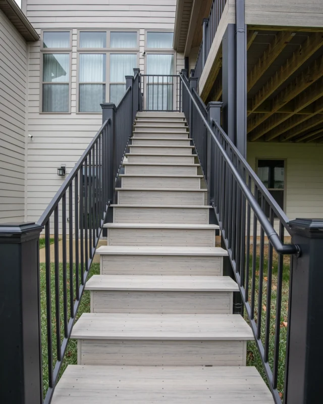 Every deck tells a story—right down to the stairs. 👏 From rich, warm wood tones to sleek, modern finishes, the right design makes all the difference!

Which style is your favorite?